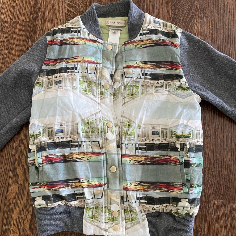 PAUL AND JOE SISTER HOCKNEY BOMBER JACKET SIZE 40